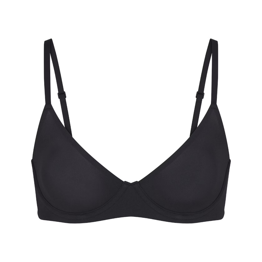 NWT Skims Fits Everybody Unlined Demi Bra Onyx